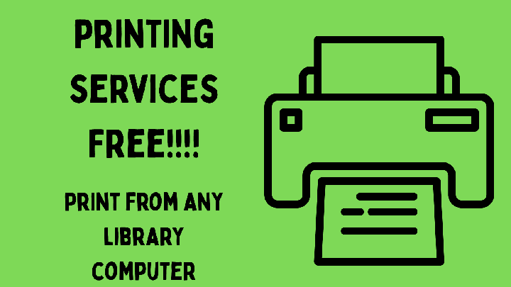 Free printing in the library