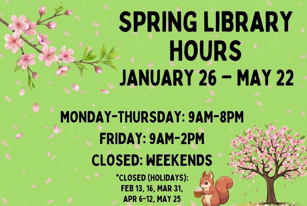 Library Service Open hours and holiday 