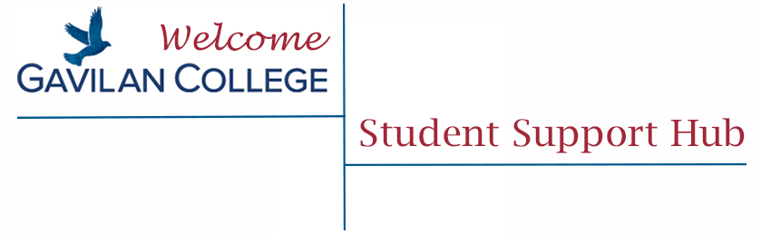 Welcome Gavilan College Student Support hub banner