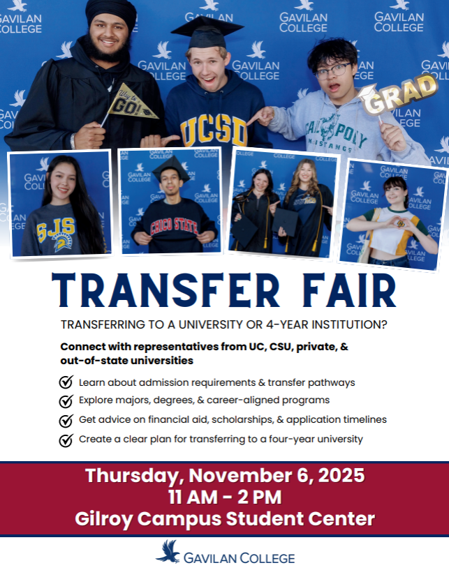 transfer fair thursday november 6 from 11am - 2pm