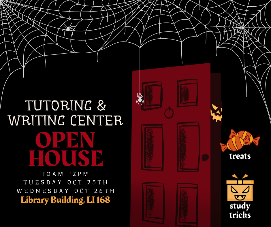 Open House 10/25 & 10/26 @ 10am-12pm in LI 168